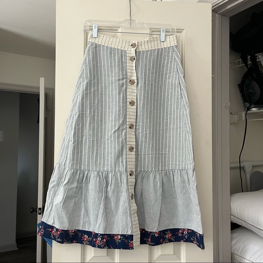 Madewell The Denim Project Midi Skirt